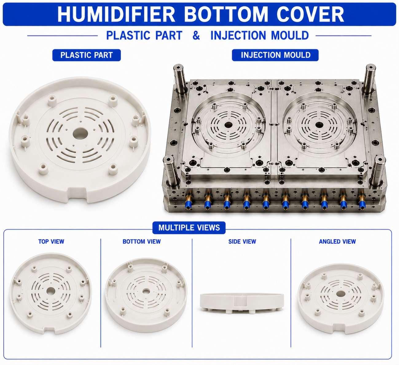 Humidifier Plastic Bottom Cover Mould and Moulding Service